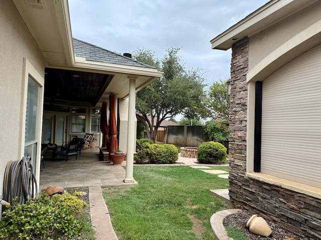 5 Muirfield Dr, Odessa, TX 79762 - view of yard featuring a patio area