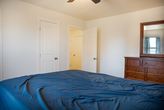 700 NE 2nd St, Andrews, TX 79714 - bedroom featuring a ceiling fan