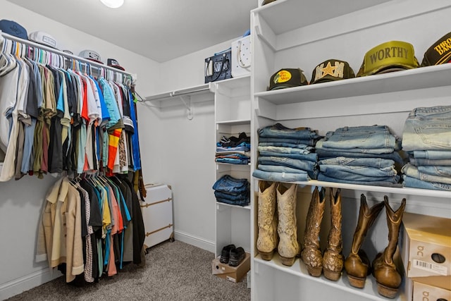 609 E 96th Ct, Odessa, TX 79765 - walk in closet featuring carpet floors