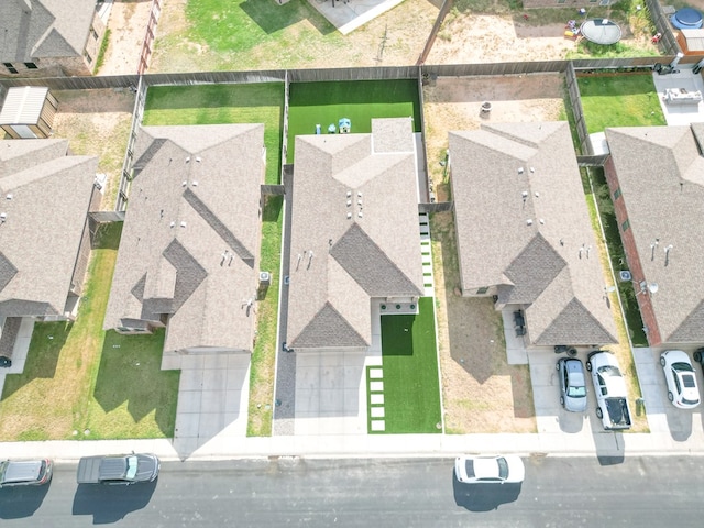 bird's eye view featuring a residential view