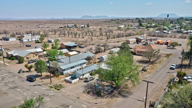 408 W 2nd St, Marfa, TX 79843 - drone / aerial view of a mountain backdrop and a desert landscape