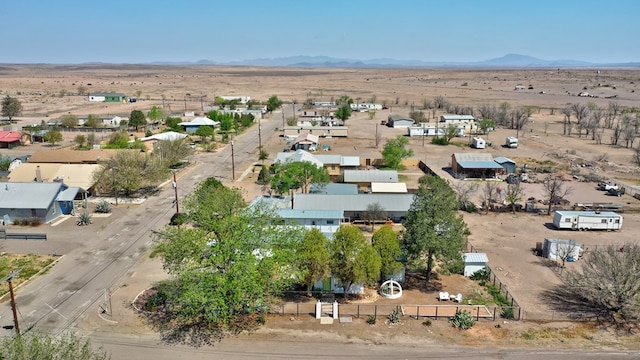 408 W 2nd St, Marfa, TX 79843 - aerial view of sparsely populated area with a desert landscape and a mountainous background