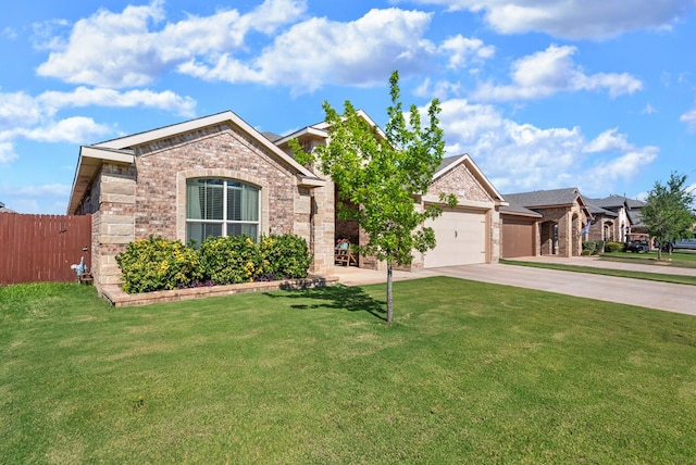 7028 Xit Ranch Rd, Odessa, TX 79765 - view of front of house featuring driveway, a garage, and brick siding