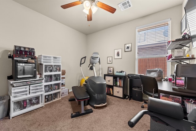 7028 Xit Ranch Rd, Odessa, TX 79765 - office space with a ceiling fan and carpet