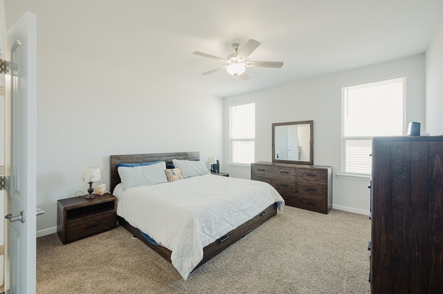 7521 Iron Mountain Rd, Odessa, TX 79765 - bedroom with carpet, multiple windows, and baseboards