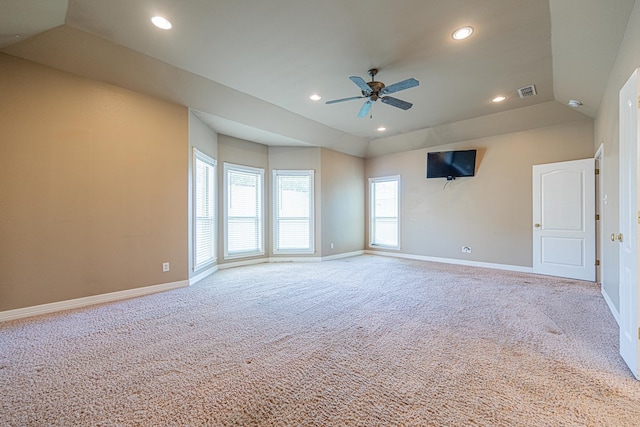 104 Waimea Dr, Odessa, TX 79762 - carpeted empty room featuring recessed lighting and a ceiling fan