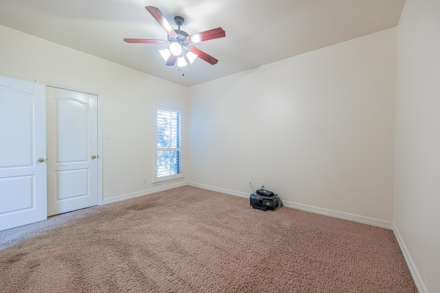 104 Waimea Dr, Odessa, TX 79762 - spare room featuring carpet flooring and a ceiling fan