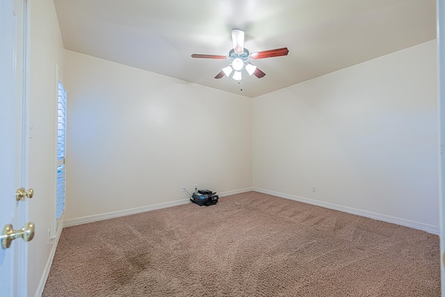 104 Waimea Dr, Odessa, TX 79762 - spare room with carpet floors and ceiling fan