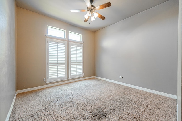 104 Waimea Dr, Odessa, TX 79762 - carpeted spare room featuring a ceiling fan and baseboards