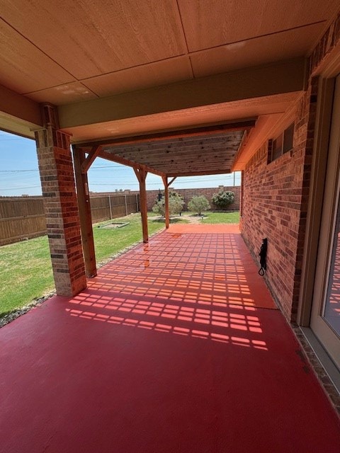 6111 Sun Tea Way, Midland, TX 79705 - fenced backyard featuring a patio area