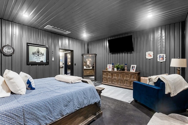 3398 SE 3000, Andrews, TX 79714 - bedroom with finished concrete flooring