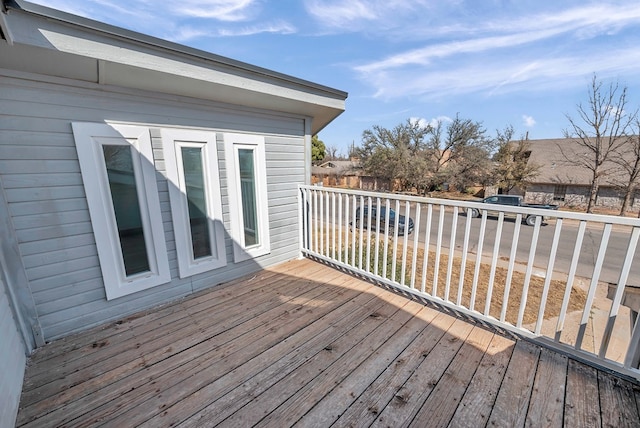 view of wooden terrace