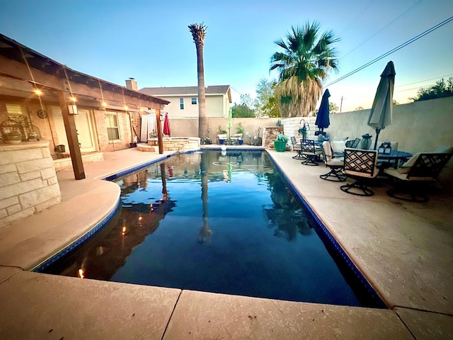 2919 Kirkwood Dr, Odessa, TX 79762 - view of pool featuring a patio area and a fenced backyard