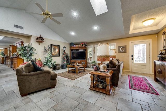 2919 Kirkwood Dr, Odessa, TX 79762 - entryway featuring track lighting, a textured ceiling, french doors, and healthy amount of natural light