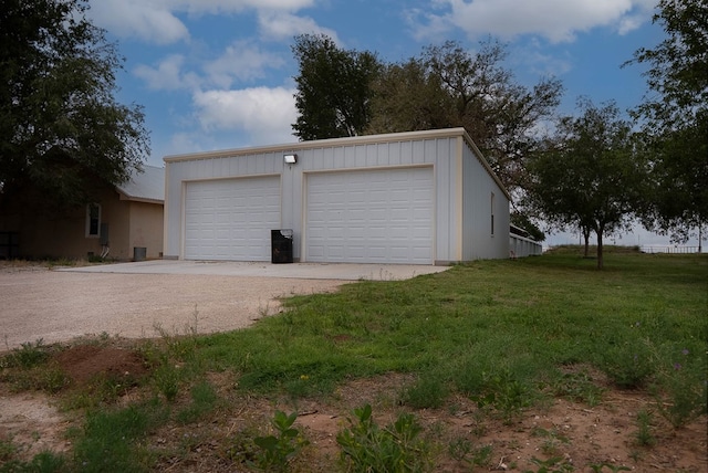302 County Rd 409, Seminole, TX 79714 - detached garage with dirt driveway