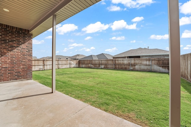 8919 Red Cliff Ave, Odessa, TX 79765 - fenced backyard featuring a patio area
