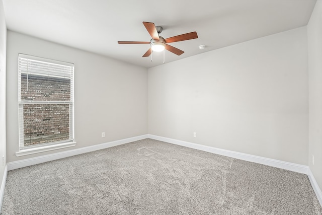 8919 Red Cliff Ave, Odessa, TX 79765 - carpeted spare room with a ceiling fan and a smoke detector