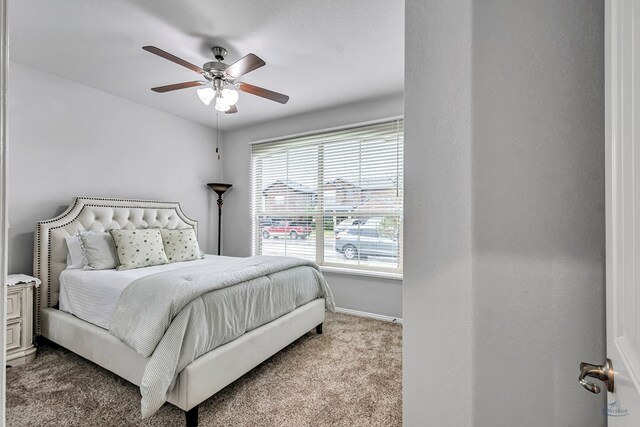 7016 Spur Ranch Rd, Odessa, TX 79765 - bedroom featuring carpet and a ceiling fan