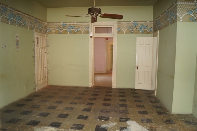 708 W Yukon Rd, Odessa, TX 79764 - spare room with a ceiling fan and a towering ceiling