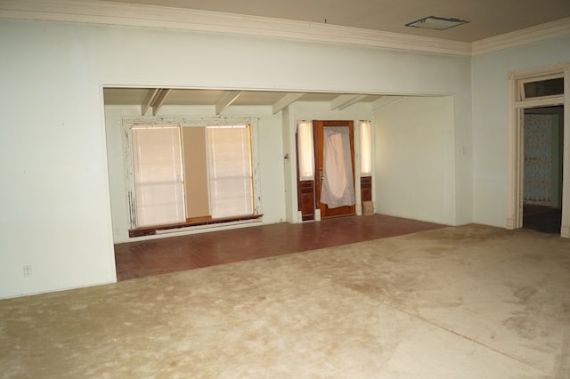 708 W Yukon Rd, Odessa, TX 79764 - carpeted spare room featuring ornamental molding
