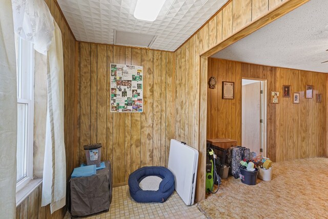 1908 W 36th St, Monahans, TX 79756 - living area with wood walls