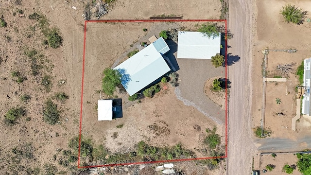 504 San Juan Dr, Fort Davis, TX 79734 - aerial view of property's location featuring property boundaries highlighted and a desert landscape
