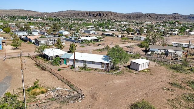 504 San Juan Dr, Fort Davis, TX 79734 - aerial perspective of suburban area featuring a mountain backdrop