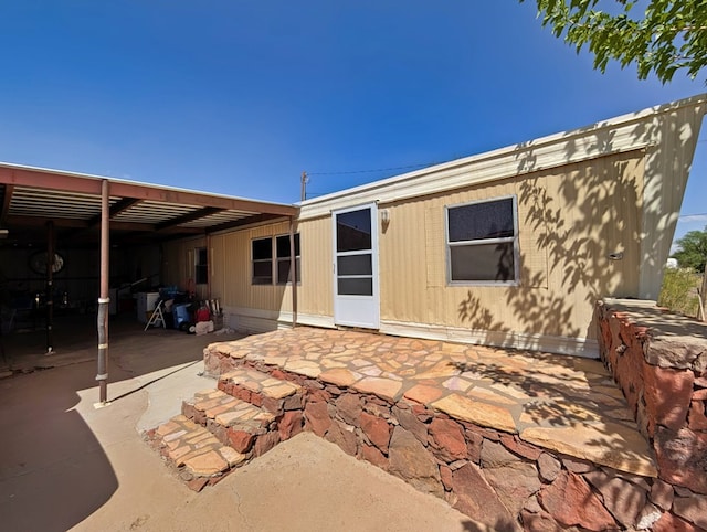 403 Commerce St, Fort Davis, TX 79734 - rear view of property featuring a patio