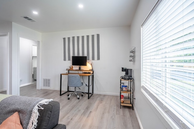 411 N San Jacinto St, Odessa, TX 79762 - home office featuring light wood-style flooring