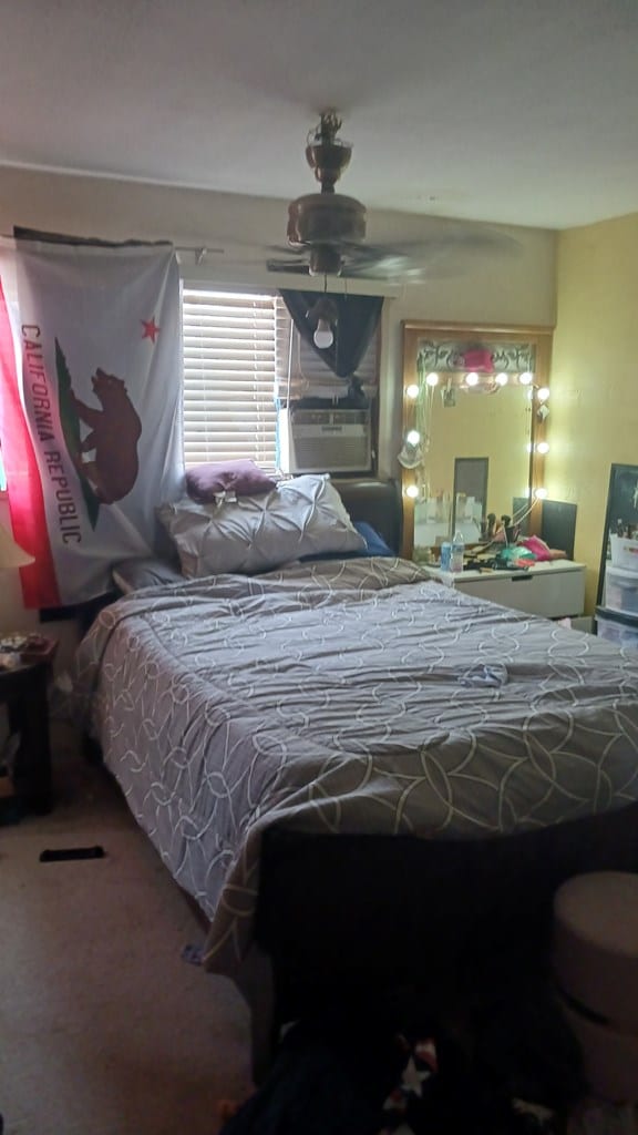 302 E 67th St, Odessa, TX 79762 - bedroom with carpet flooring and cooling unit