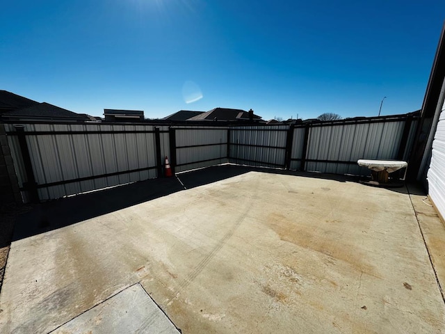 view of patio with fence