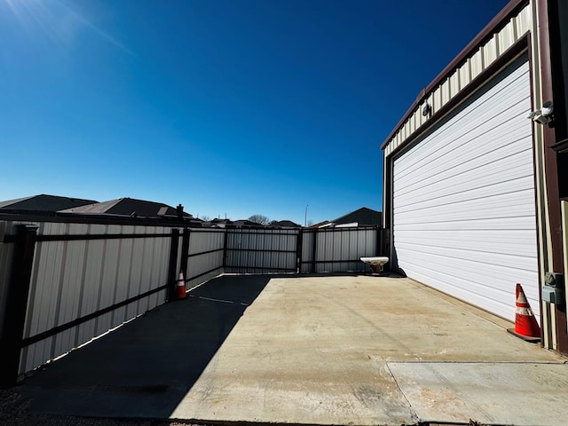 view of patio with a fenced backyard