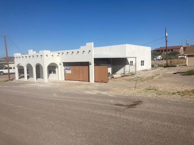 view of pueblo-style home