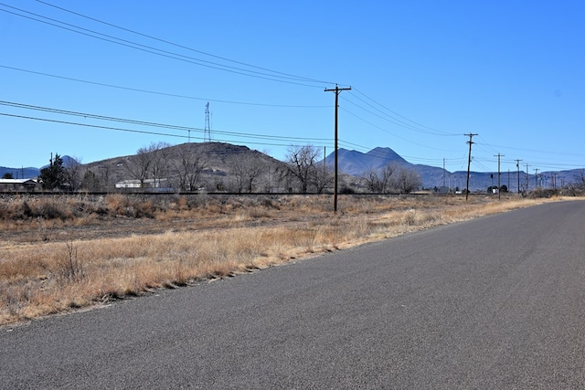 view of street featuring a mountain view