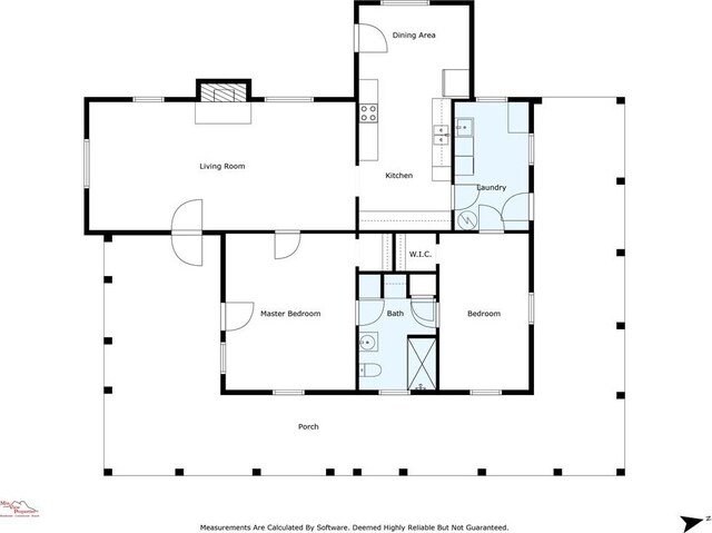 101 N 7th St, Marathon, TX 79842 - floor plan / room layout
