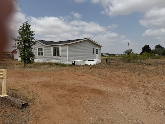 view of side of property