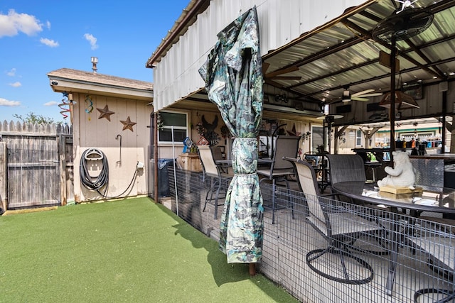 1703 Hemphill Ave, Odessa, TX 79763 - exterior space with a ceiling fan