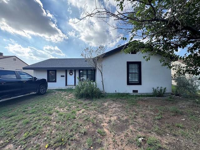 2741 Keystone Dr, Odessa, TX 79762 - view of front of home featuring stucco siding and crawl space