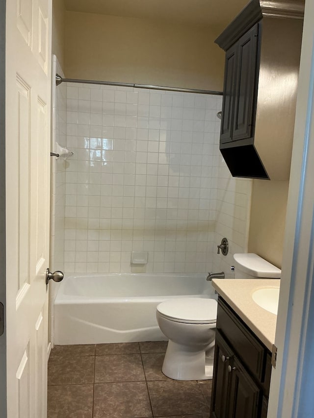 2804 Anice St, Odessa, TX 79762 - full bath with vanity, tile patterned floors, toilet, and tub / shower combination