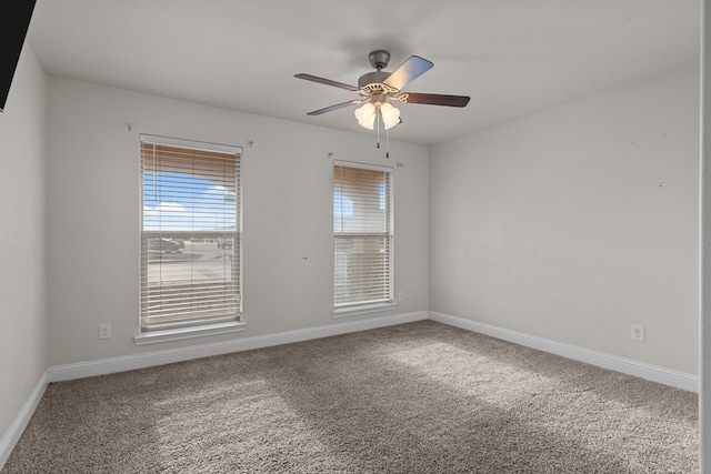 8901 Ratliff Ridge Ave, Odessa, TX 79765 - spare room with carpet flooring and a ceiling fan