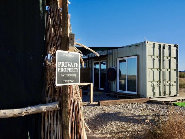 view of outdoor structure