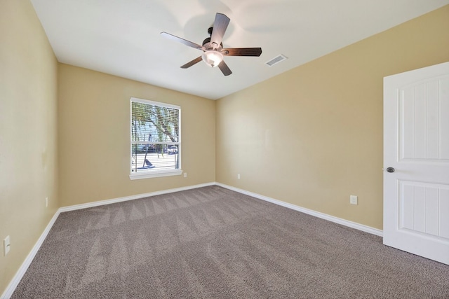 14 Da Vinci Ct, Odessa, TX 79765 - empty room featuring carpet flooring, ceiling fan, and baseboards