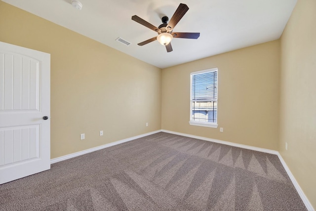 14 Da Vinci Ct, Odessa, TX 79765 - spare room with carpet, a ceiling fan, baseboards, and a smoke detector