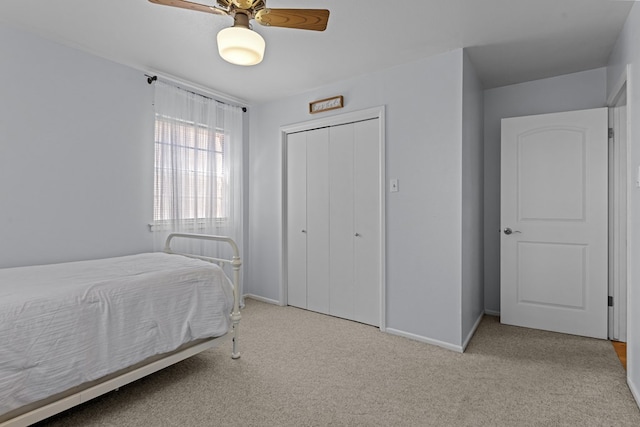 3700 Fairmont Dr, Odessa, TX 79762 - carpeted bedroom with a closet and a ceiling fan