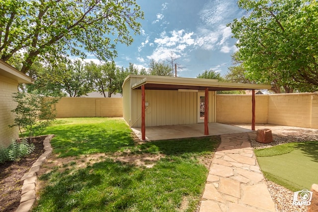 3201 Reo Dr, Midland, TX 79705 - view of yard featuring a patio