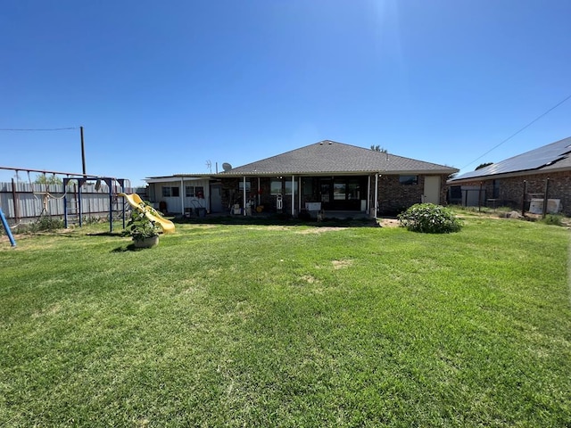 3717 S County Rd 1314, Odessa, TX 79765 - back of property with a playground