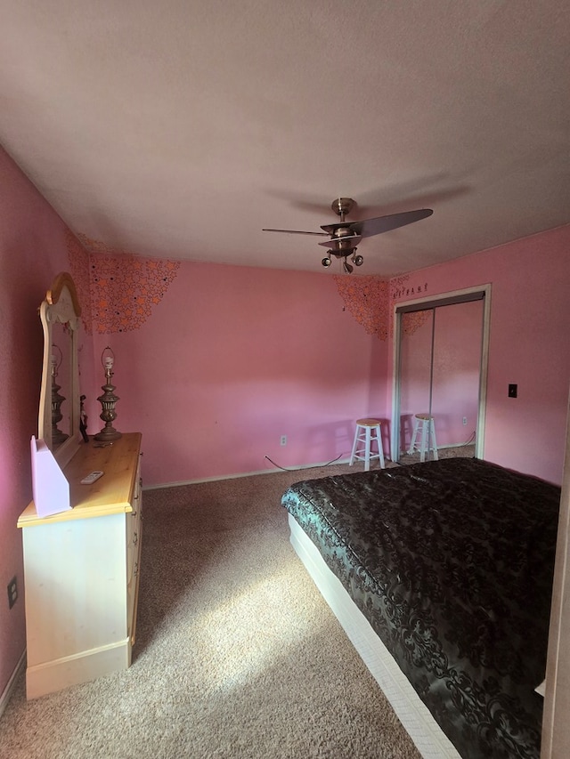 2301 Stoner Rd, Odessa, TX 79764 - unfurnished bedroom featuring carpet and ceiling fan