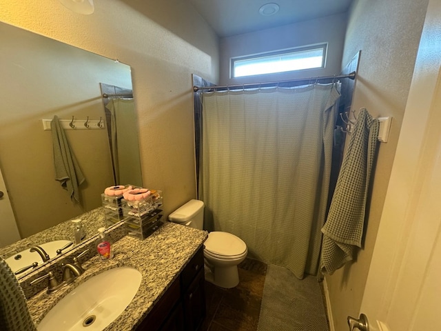 6981 King Ranch Rd, Odessa, TX 79765 - bathroom with vanity and curtained shower