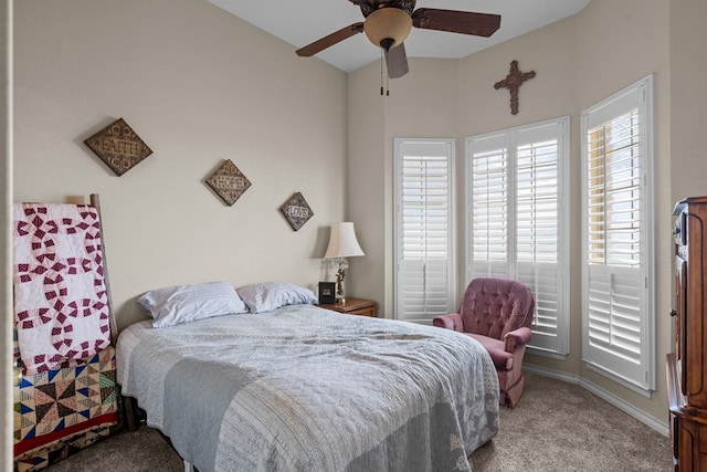 4975 SE 3000, Andrews, TX 79714 - bedroom featuring carpet floors and a ceiling fan