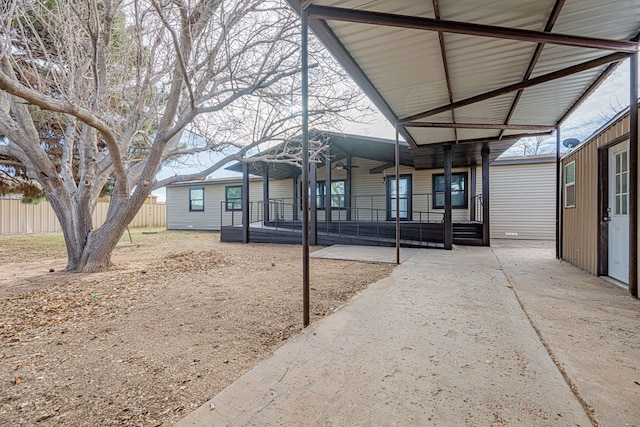 exterior space featuring a patio area